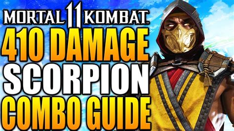 mortal kombat 11 scorpion combos